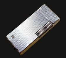 Top massives silbernes Rowenta Liftarm Feuerzeug top Funktion Rarität Sammler