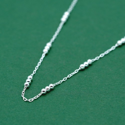 Sterling silber perlenkette - silber,