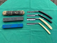 4 alte Rasiermesser Vintage