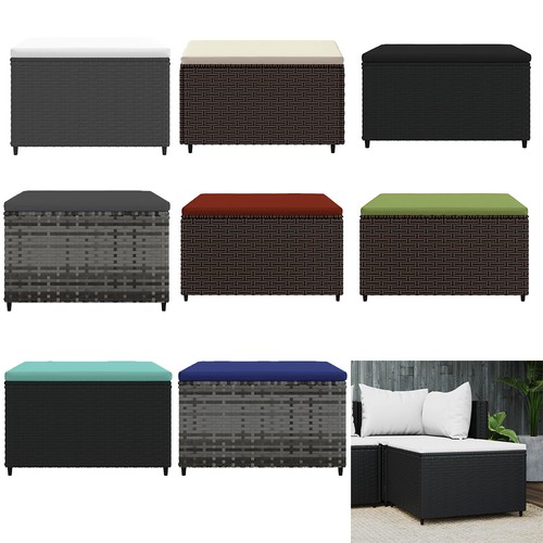 Gartenhocker mit kissen poly - mit,