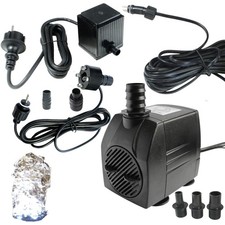 Springbrunnenpumpe mit 1x LED