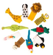 Fingerpuppen Tiere Stoff