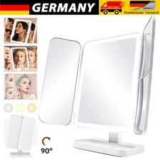 Schmink Spiegel mit LED Beleuchtung Kosmetik SpiegelLicht beleuchtet 3Lichtfarbe