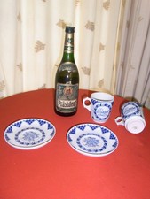 Hutschenreuther Pharisäer 4 tlg. Tasse Untere + Hansen Rum 42% 0,7 l, um 1970-80