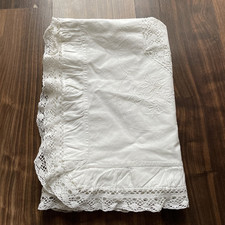 Alte Kopfkissen Altes Paradekissen altes Muster  ca   72 X 69 cm 1 Stück