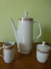 Kaffeeservice Colditz Porzellan, 3teilig