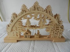 Holz Lichterbogen Schwibbogen Weihnachten Advent Fensterdeko Märchen Beleuchtet