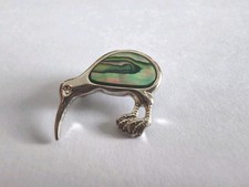 Vintage Brosche Kiwi -Vogel