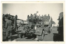 Orig. Foto Soldaten mit 8,8 cm