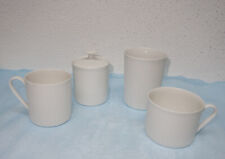 Arzberg SECUNDA weiß, Rillenrand, Tasse, Zuckerdose, Becher  zur Auswahl