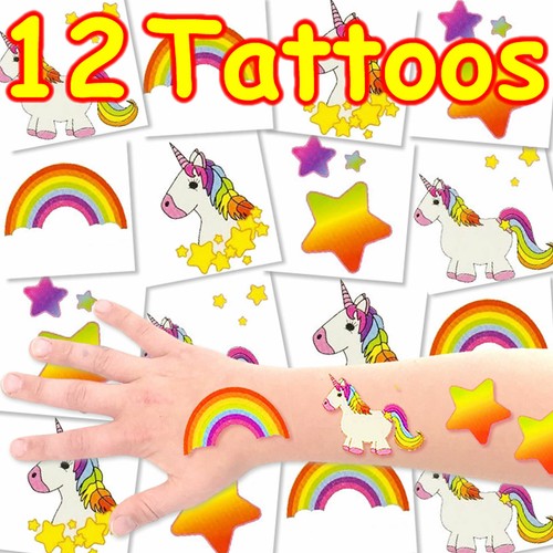 Einhorn tattoo set 12 - einhorn, kinder