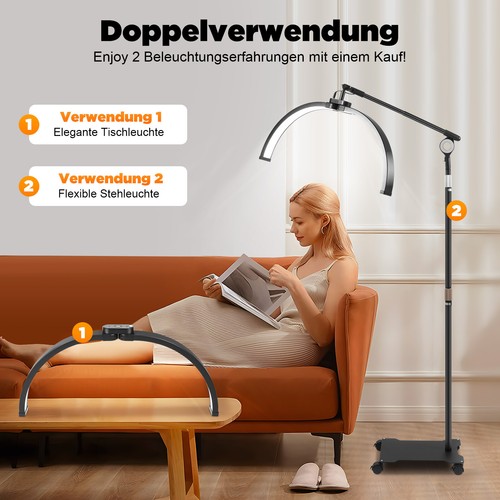 Halbmondlampe mit