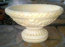 Pflanzamphore, Pflanzschale, Blumenschale 3 Steinguss, 40 cm Statuen, Steinfigur