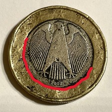★ 1 Euro 2002 Deutschland Münze ★ Umlaufmünze ★ gebraucht gut ★ selten★ Coin