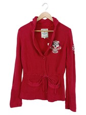 SOCCX Damen Strickjacke Rot