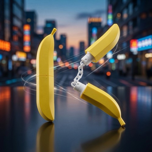 Banana nunchaku stylischer - banana,
