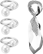 Seiden Schal Ring Clip 3Stk