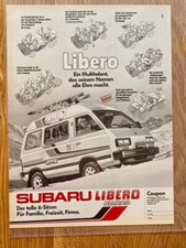 Subaru Libero Allrad Van Oldtimer Original 1985 Vintage Advert Werbung Reklame