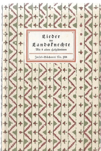 Insel bücherei 158 lieder - insel-bücherei,