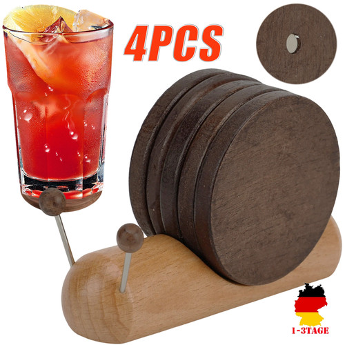 Untersetzer gläser holz 4er - untersetzer,
