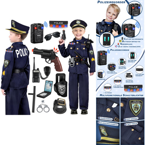 Polizei kostüm kinder - polizei,