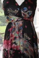 - Traffic People - Partykleid Abschlussball Sommerkleid Abendkleid 100% Seide