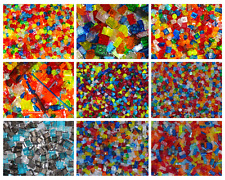 Lego transparente Bausteine Steine Teile Diamanten Fenster klein groß hoch flach