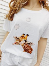 Weisses Strass T-Shirt mit