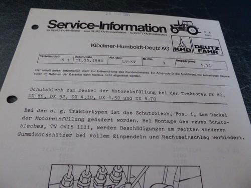 Service info schutzblech für - service-info,