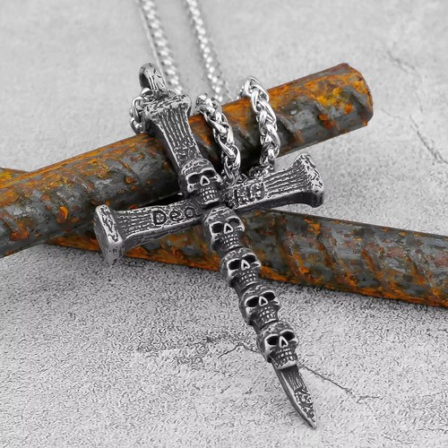 Wikinger kreuz schädel - kreuz,