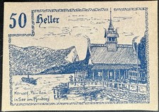 50 Heller Gemeinde Innerschwandt  1920  Notgeld Österreich  #15.10.a4