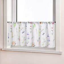 Scheibengardine Blumenmuster