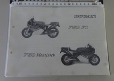 Teilekatalog / Spare Parts List | Ducati 750 Montjuich / 750 F1 | Stand 02/1986