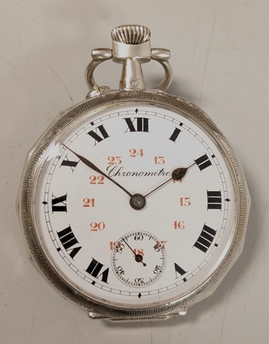 Taschenuhr aus 800er - , im