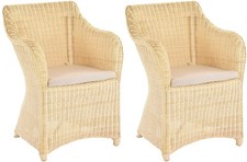 Set/2 Rattan Esszimmersessel