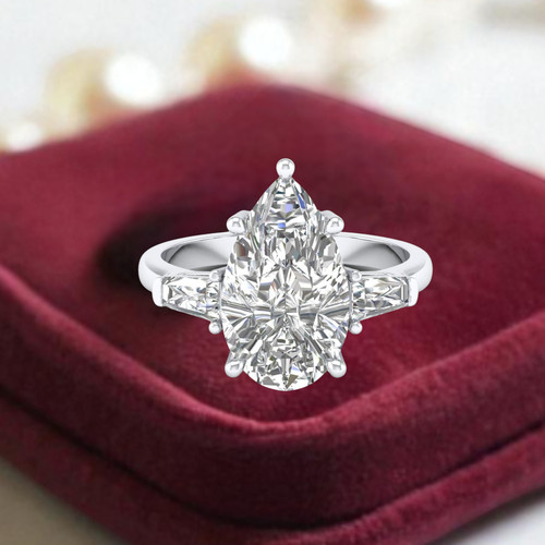 14k weißgold diamant - 14k,