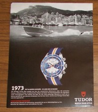 Seltene Werbung TUDOR HERITAGE CHRONO BLUE Uhr 2013