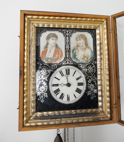 Biedermeier antike rahmenuhr - biedermeier,