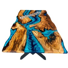 Olivenholz Epoxid Esstisch |