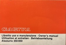 Cagiva Alazzurra 350-650 - Betriebsanleitung / Owner's manual