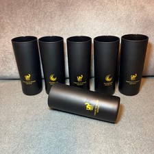 6 Gläser Schwarze Dose 28 Glas 28 Black Tribute to Bambi Edition Sammler 13 cm