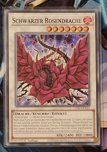 Schwarzer rosendrache - schwarzer,