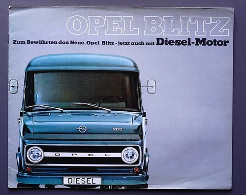 Prospekt opel blitz von 1969 - opel,