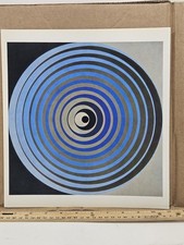 Victor Vasarely Print 1971 Vtg