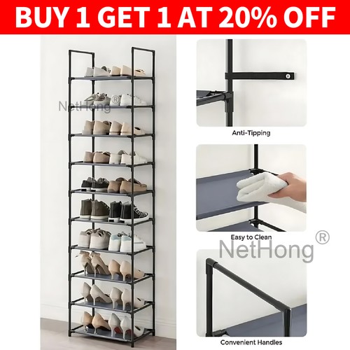 Schuhregal ebene metallrohr - schuhregal,