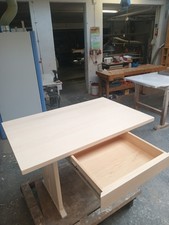 Esstisch  Ahornholz massiv  und Oberfläche geölt,  mit Schublade