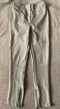 Kunst-Leder-Stretch-Hose beige
