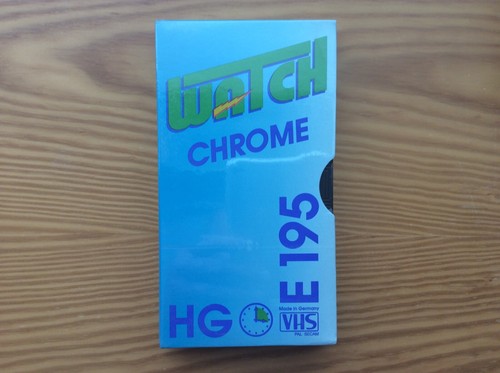 Vhs watch chrom videocassette - vhs,