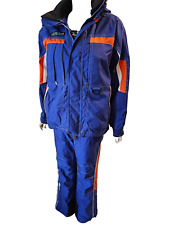 Vintage 90er Frencys Herren Skianzug Größe Gr. 48 blau/orange