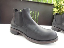 AREA FORTE Damen Schuhe Gummizug Stiefeletten Leder Schwarz Italy Gr.36 f.Neuw